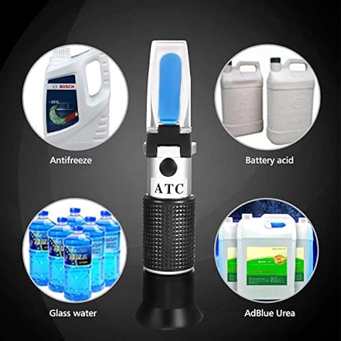 BOWONG 4-IN-1 ANTIFREEZE REFRACTOMETER FOR AUTOMOTIVE COOLING, WINDSHIELD WASHER, ADBLUE, BATTERY FLUID MEASUREMENT - Image 2